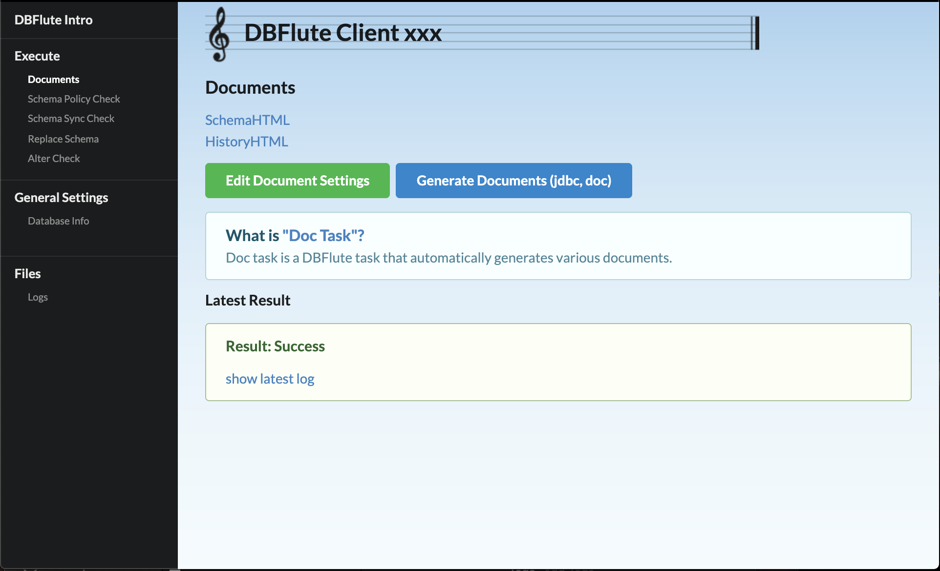 DBFluteIntro Operate LinkDoc